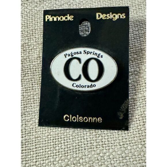 Other - Vintage Pagosa Springs Colorado Lapel Hat Jacket Pin Travel Souvenir‎ Gift Vtg